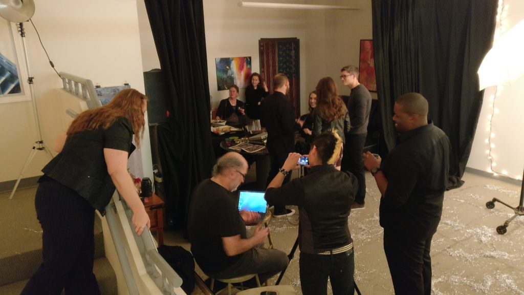 Picture of art studio New Years Eve party