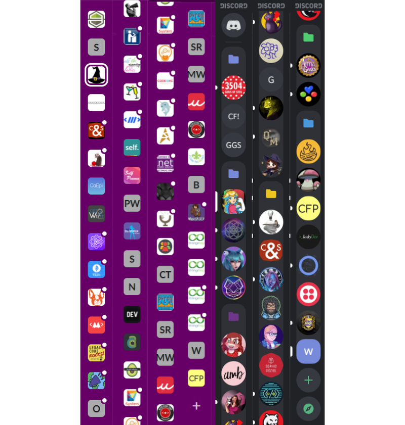 Image of almost every Slack and Discord I'm a member of.