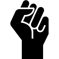 #BlackLivesMatter fist icon